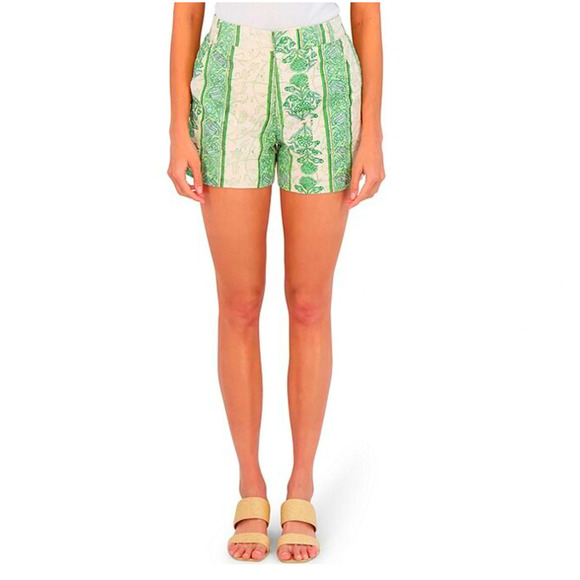 Roller Rabbit NWT Berrino High-Rise Sierra Botanical Floral Print Shorts Small - Picture 8 of 12